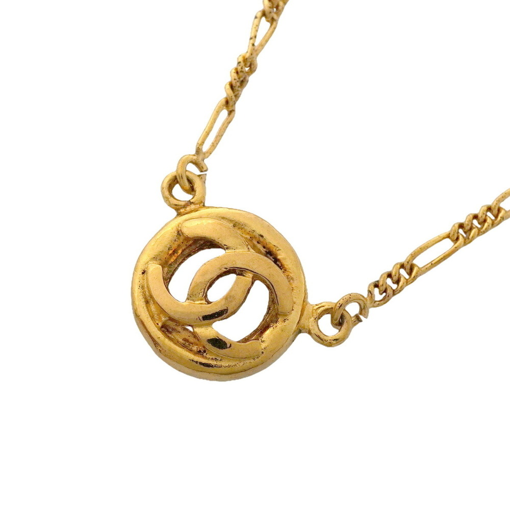 CHANEL Gold Logo Necklace